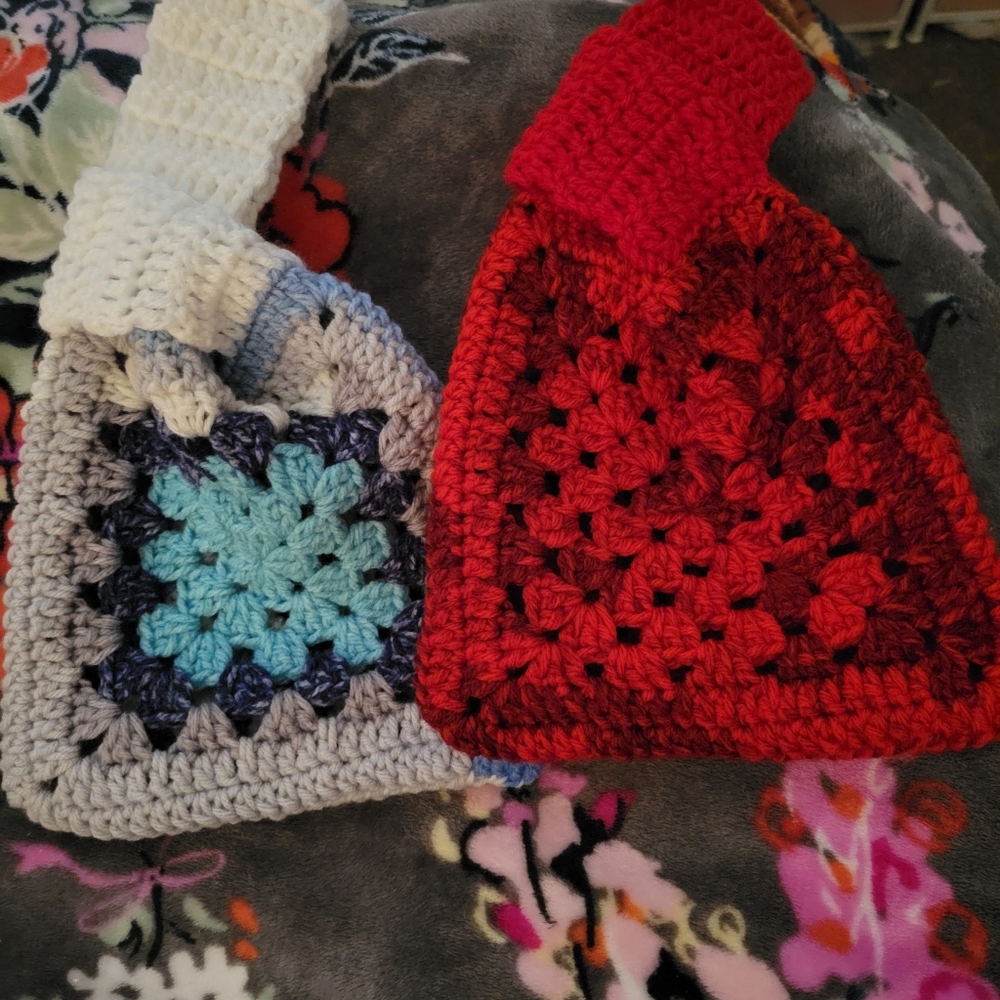 Crochet Japanese knot bags